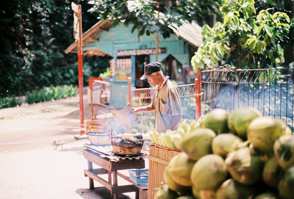 person standing outdoors