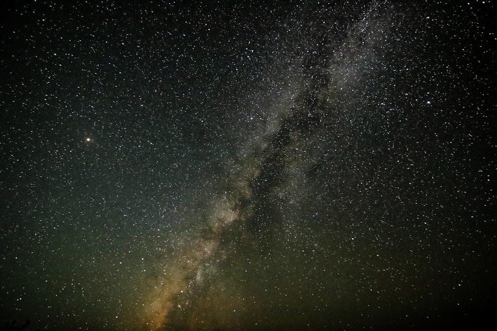 Milky Way Galaxy seen from Earth during cloudless night
