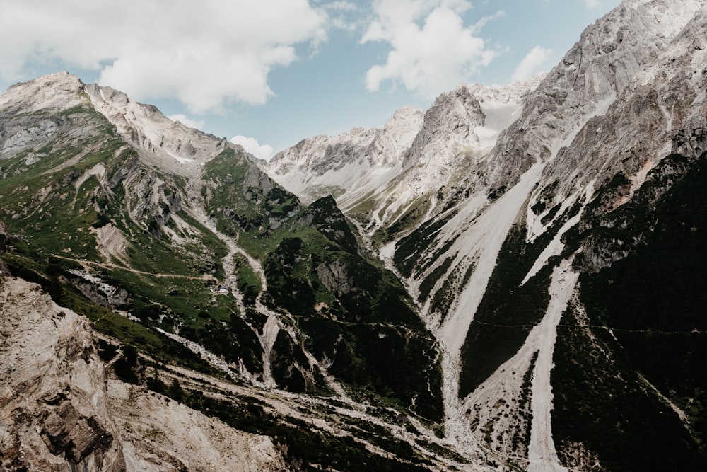 snow capped rocky mountains during daytime