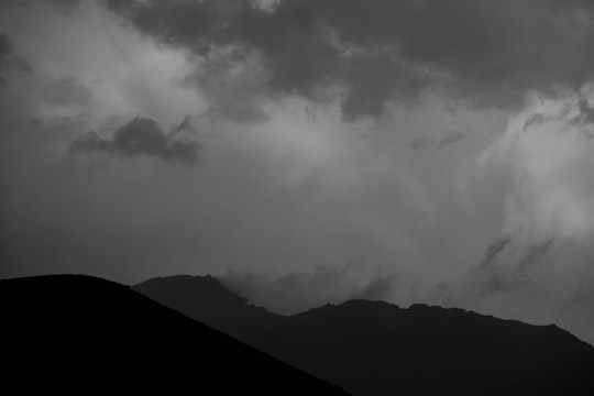 mountains covered with snows in Fasham Iran