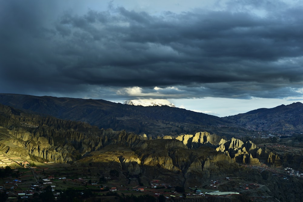 landscape photography of mountain