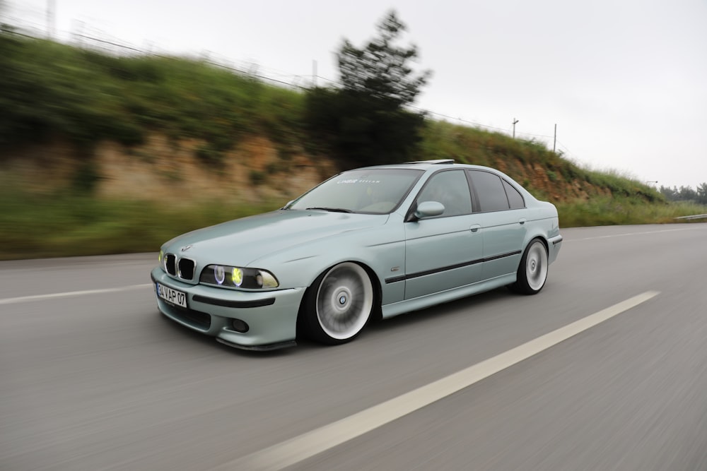 time lapse photography of BMW sedan