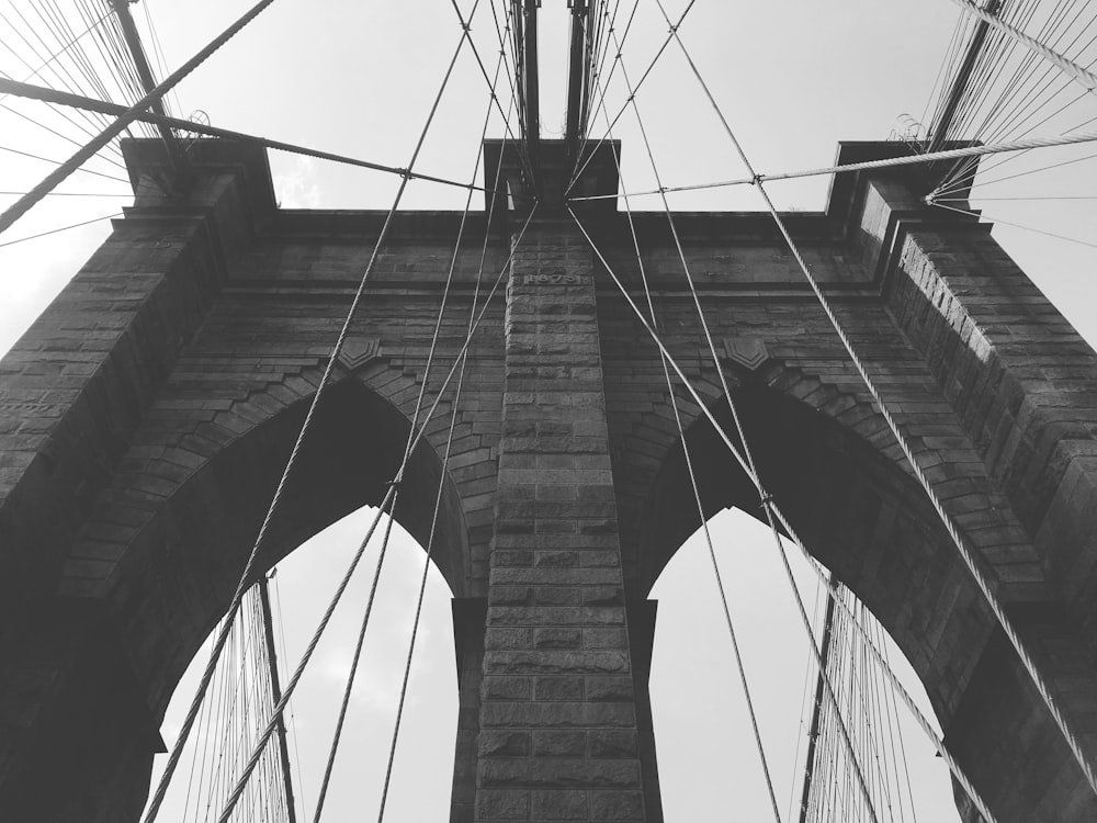 grayscale photo of arch