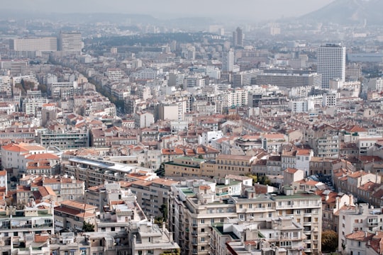 aerial view of city at daytime in Marseille France
