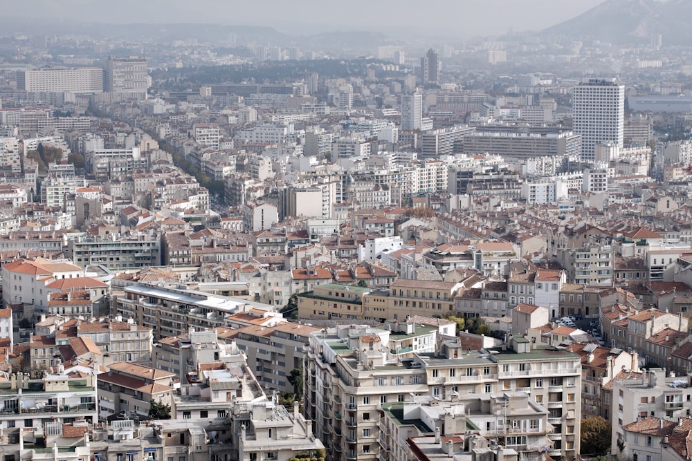 aerial view of city at daytime