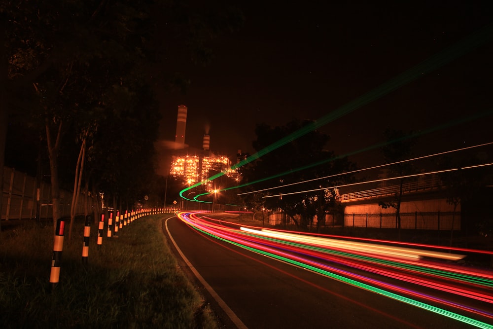 timelapse photography of cars on road