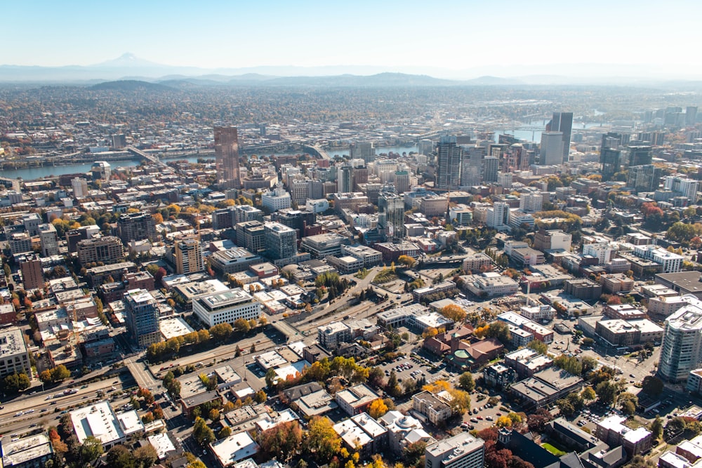 aerial view of city during daytime