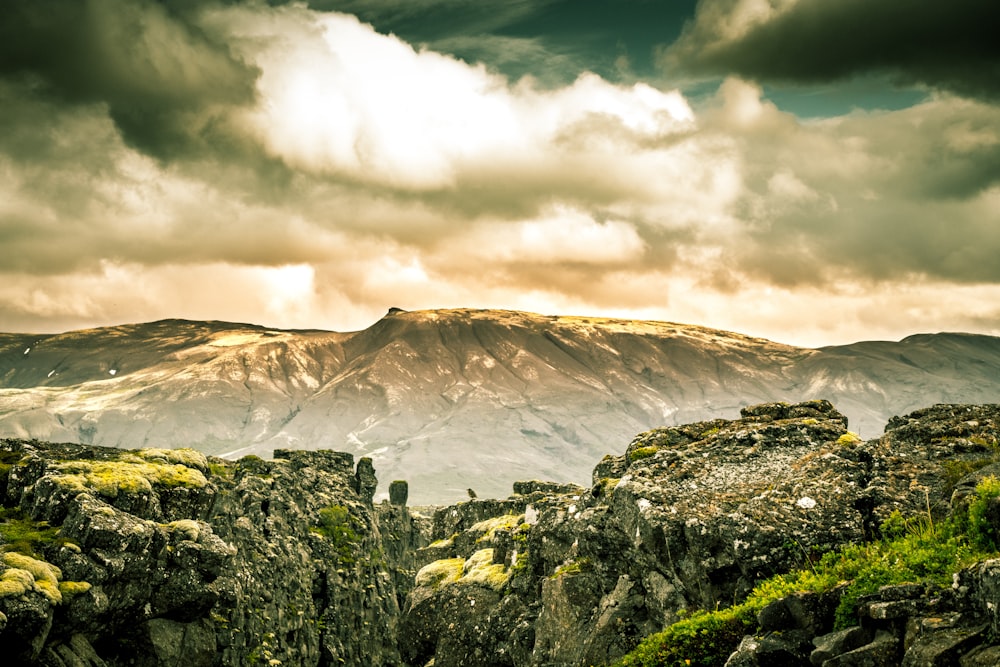 landscape photography of mountain