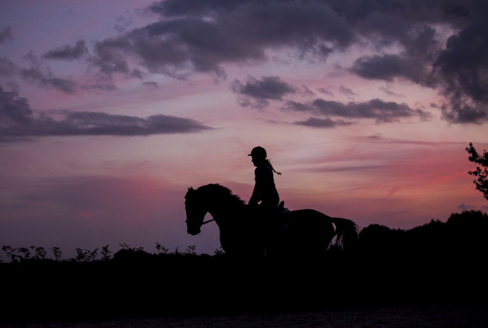 woman riding horse