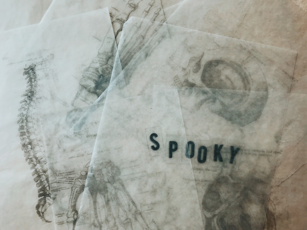 Spooky printer paper