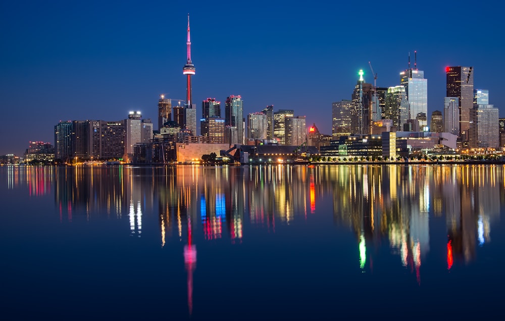 cityscape by the water