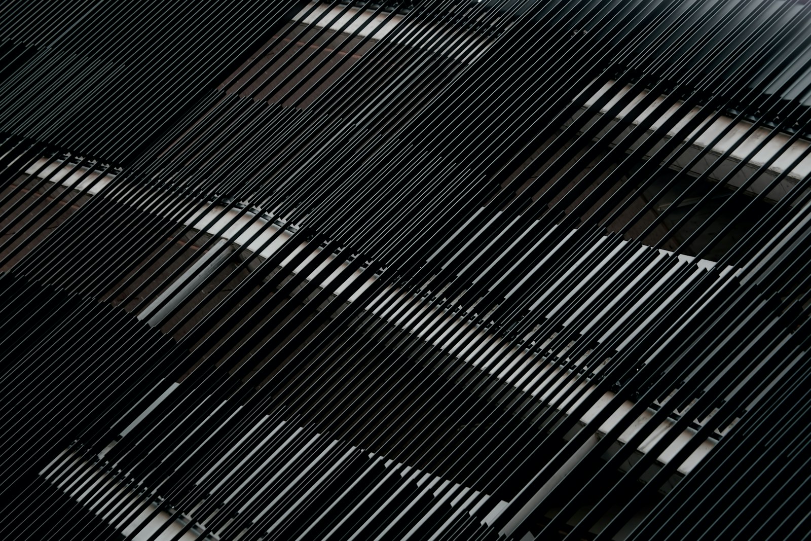 Sony a7R II + Canon EF 70-300mm F4.5-5.6 DO IS USM sample photo. Black metal bars during photography