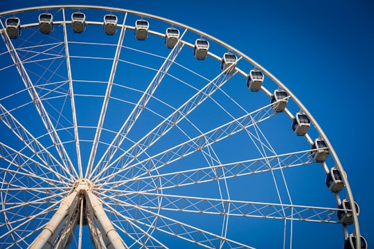 gray metal ferries wheel in Abu Dhabi United Arab Emirates