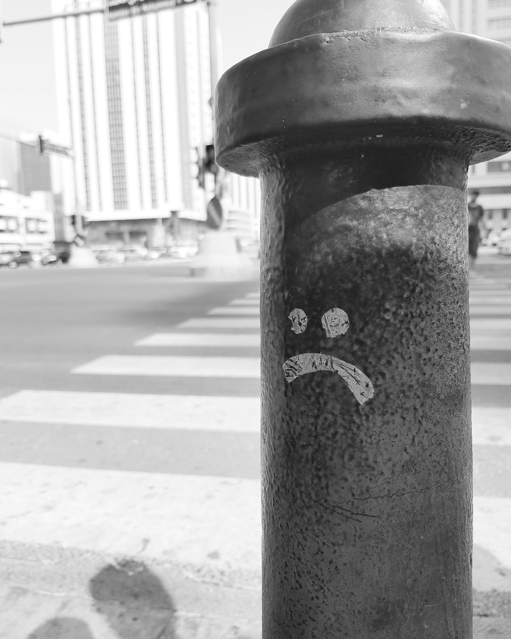 a black and white photo of a fire hydrant