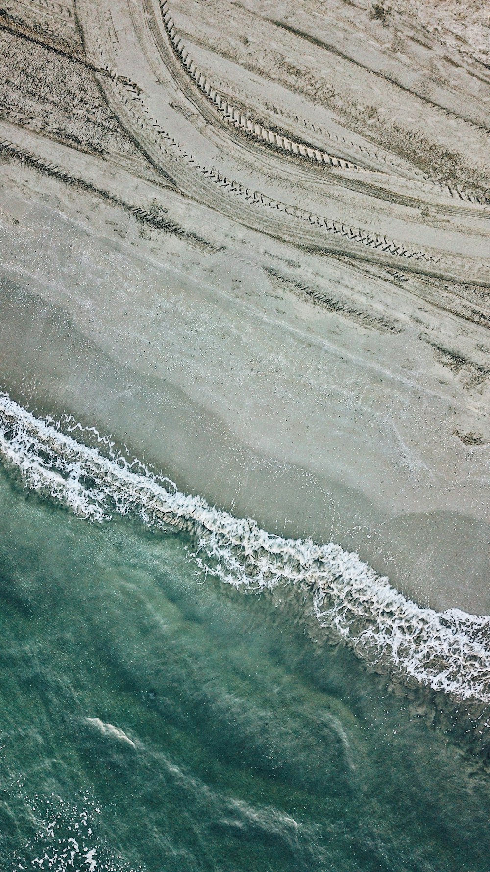 high-angle photography of beach