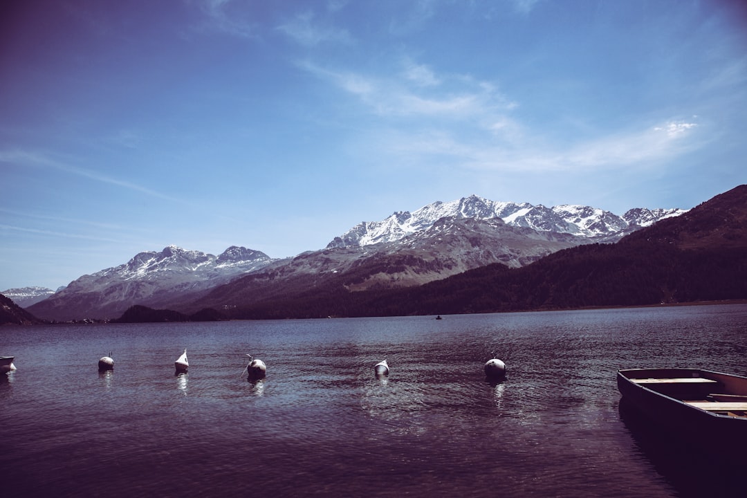 travelers stories about Loch in Lake Silvaplana, Switzerland