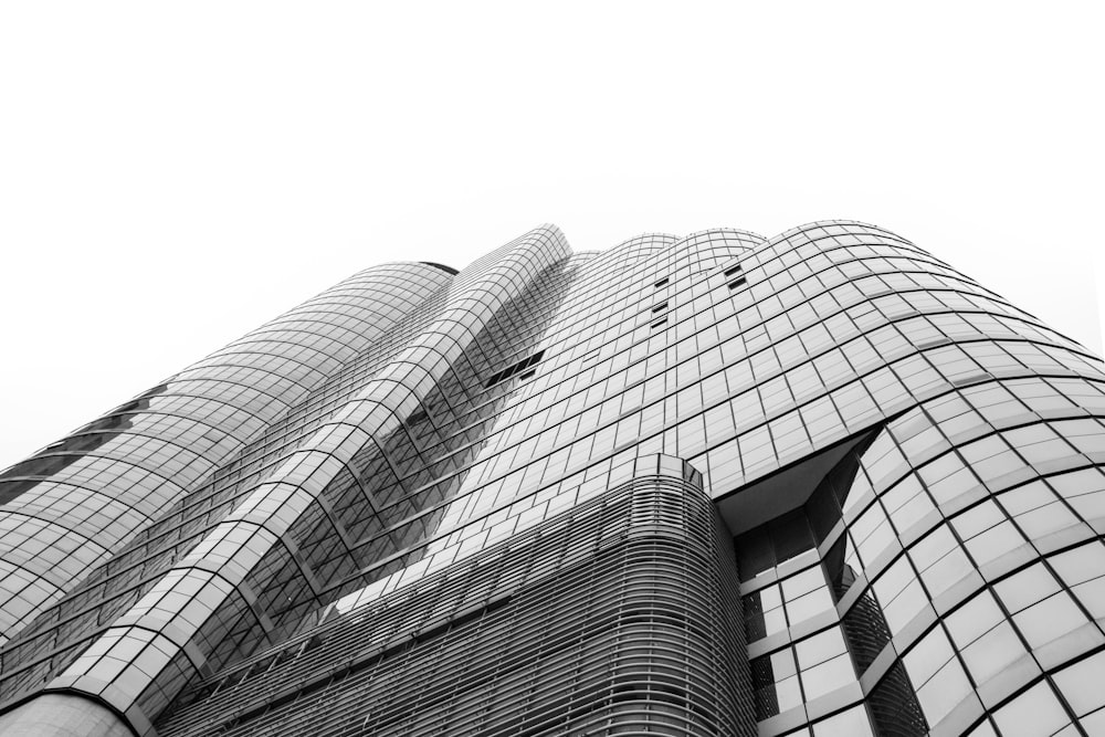 low-angle photography of high rise building