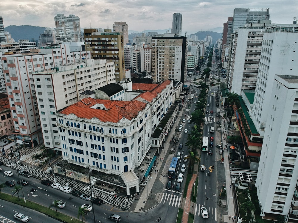 aerial photography of buildings