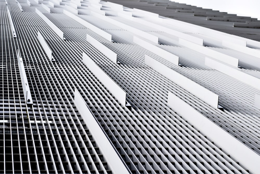 gray and black building in low-angle photography