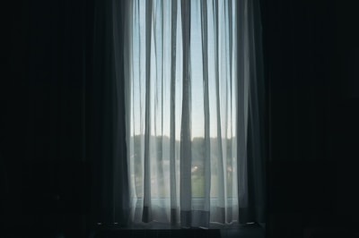 Sheer curtains gently filtering sunlight in a bright, airy room.