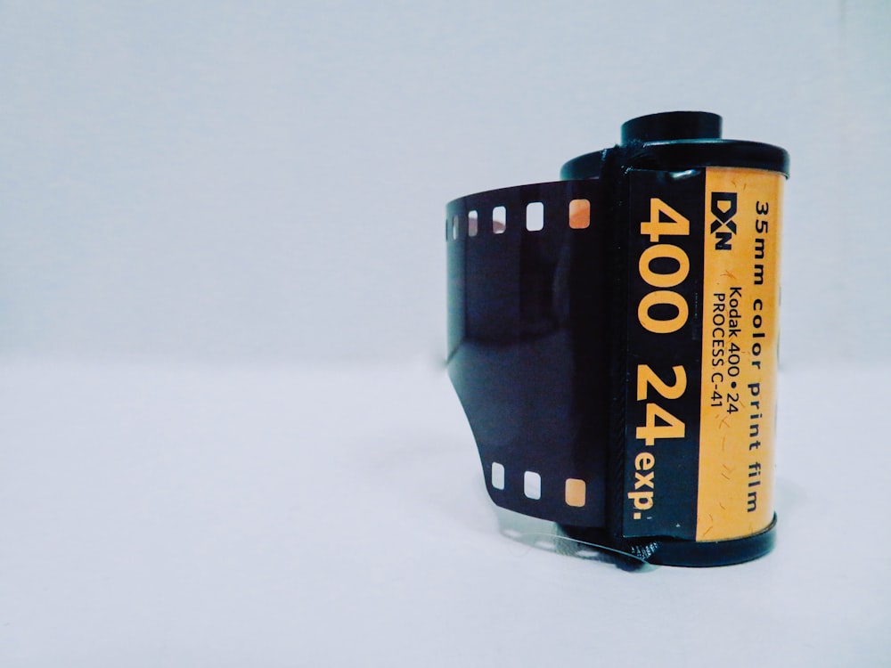 black and yellow 35mm color print film