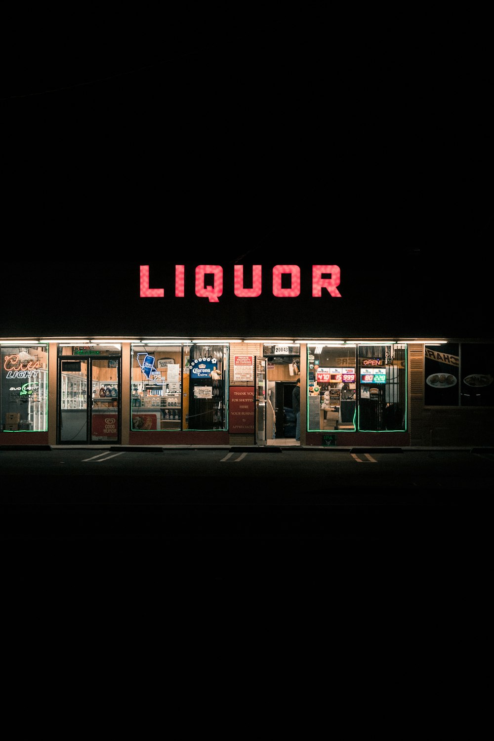 Liquor signage