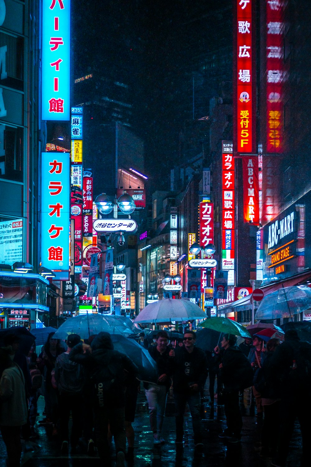 people standing near buildings