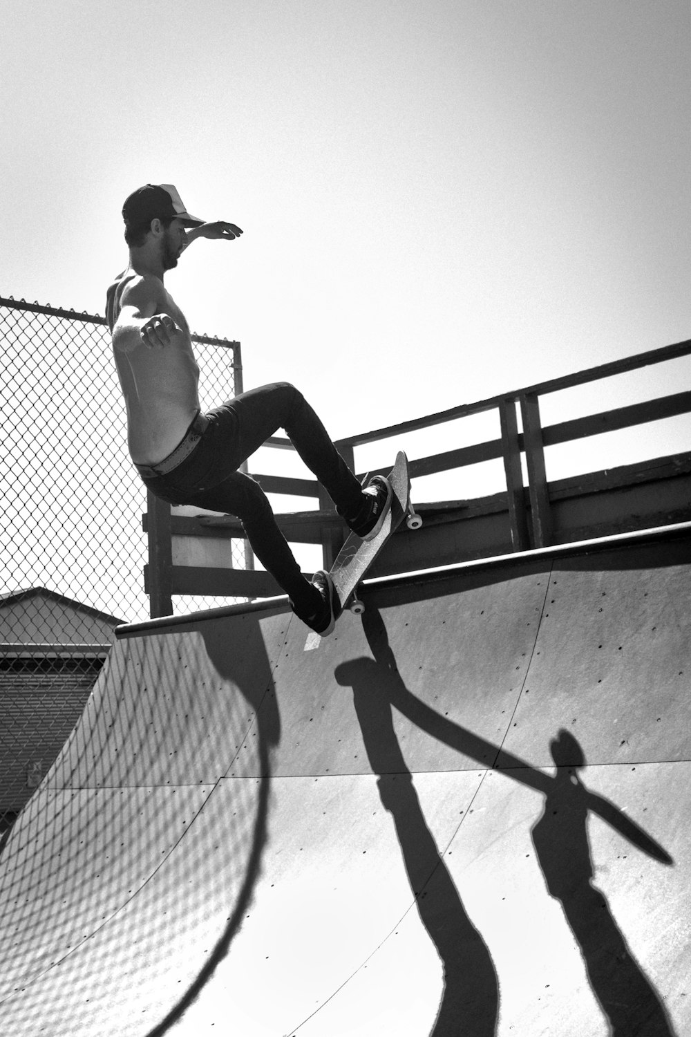 unknown celebrity playing skateboard