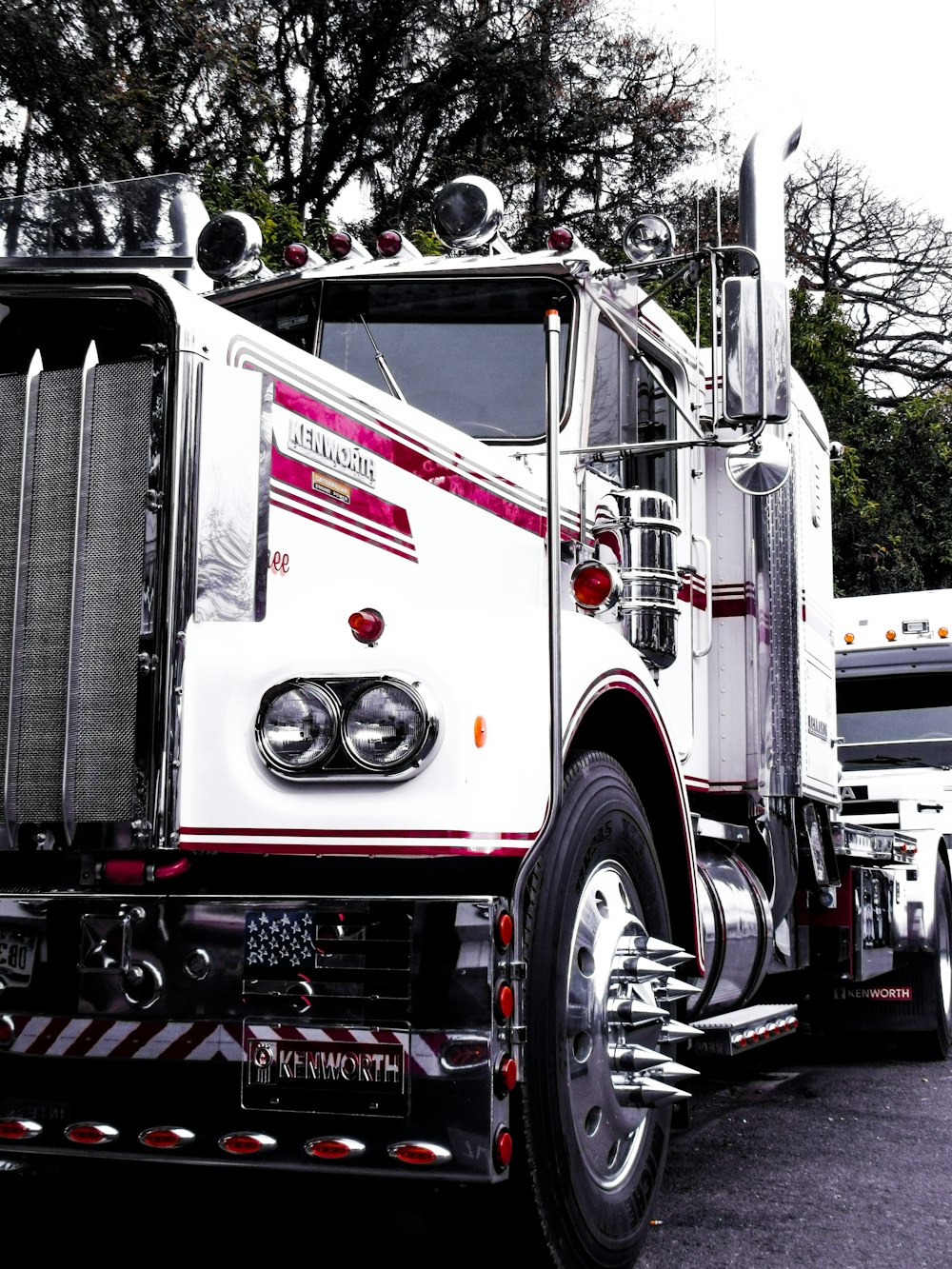 white freight truck during daytime