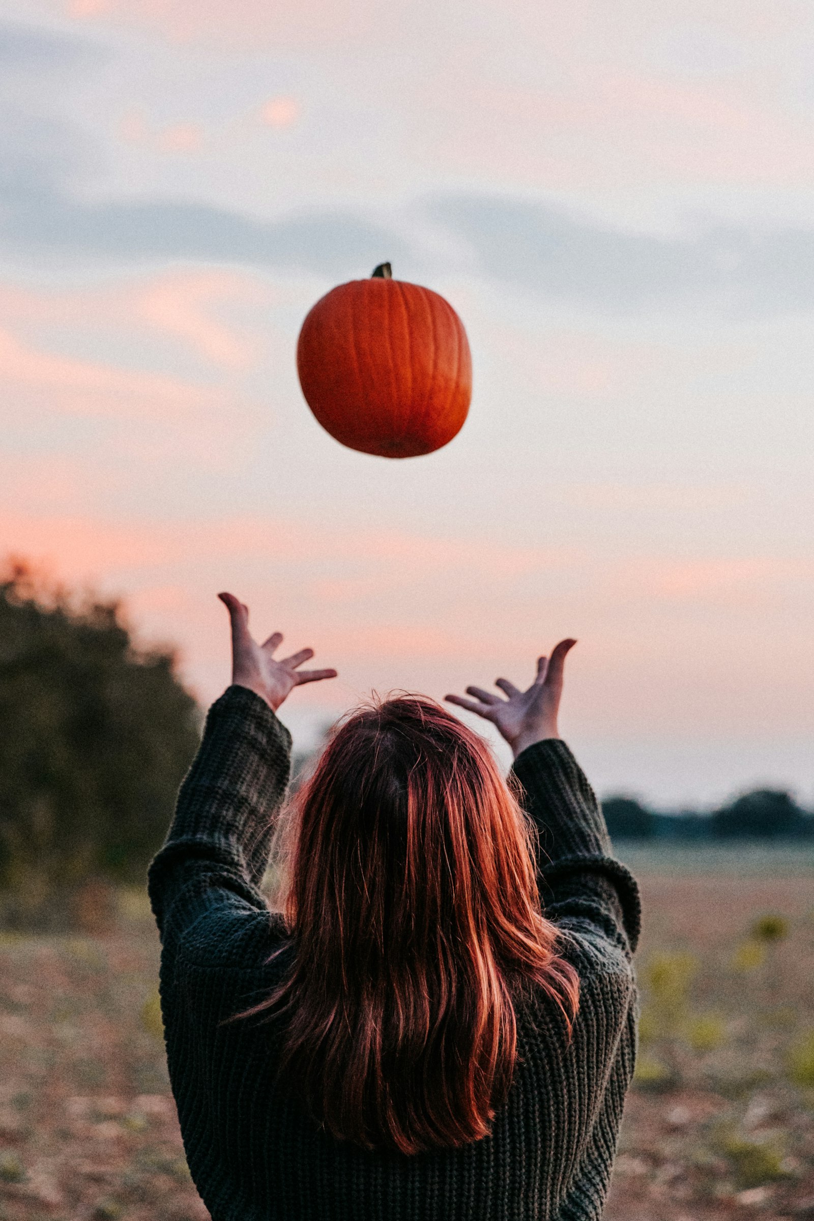 Sony a7 III + Canon EF 24-70mm F2.8L II USM sample photo. Person throwing the pumpkin photography