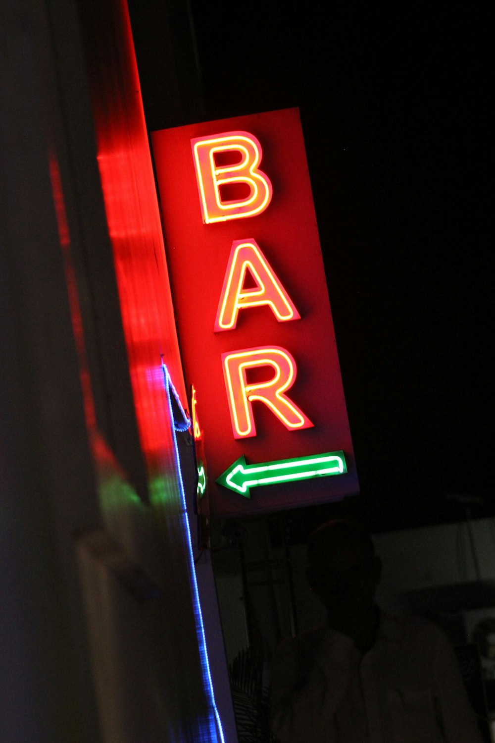 bar neon light signage
