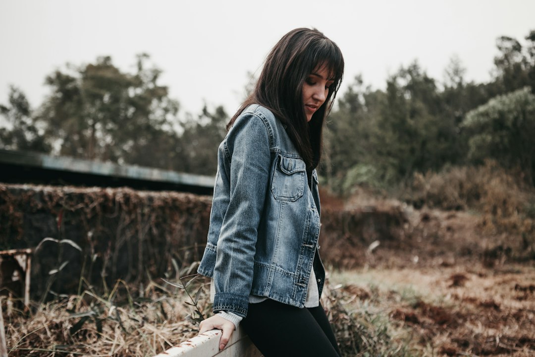 embroidered denim jacket closeup