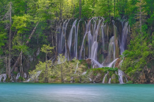 raging waterfalls in Plitvice Lakes (Plitvička Jezera) Croatia