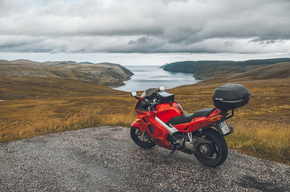 red sports bike