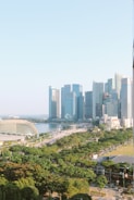 A vibrant cityscape showcasing sustainable architecture.