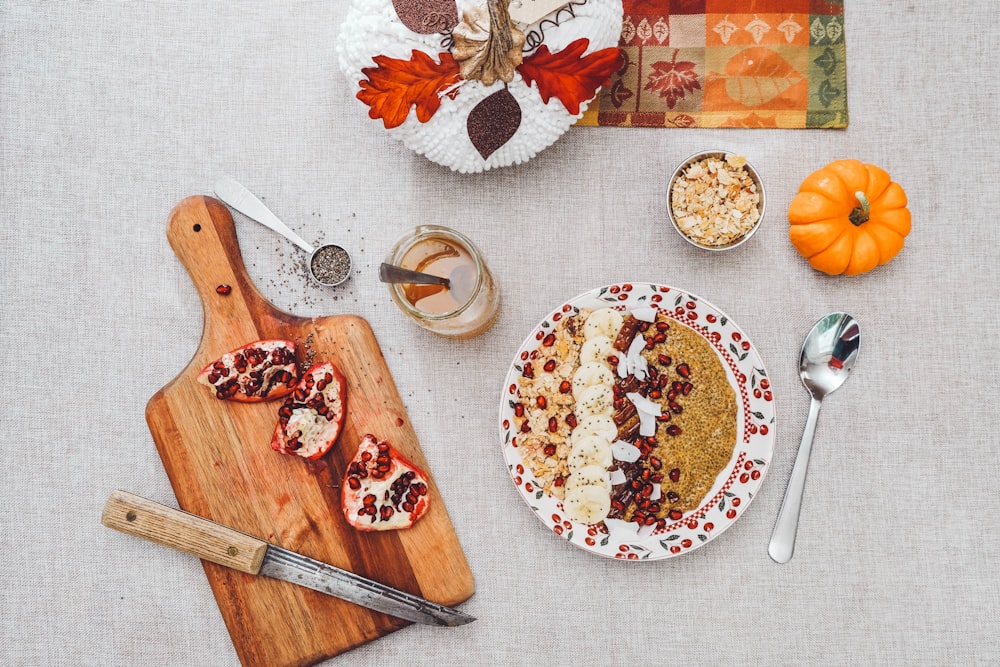 assorted pastries on chopping board