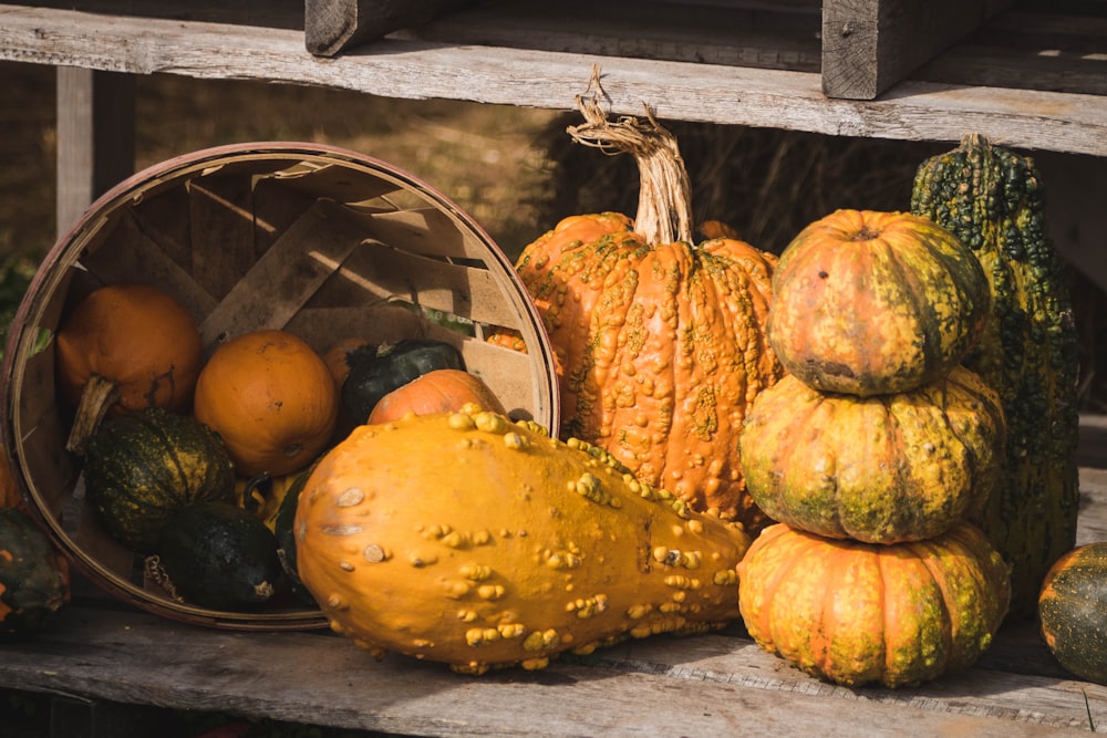 three red squash vegetables