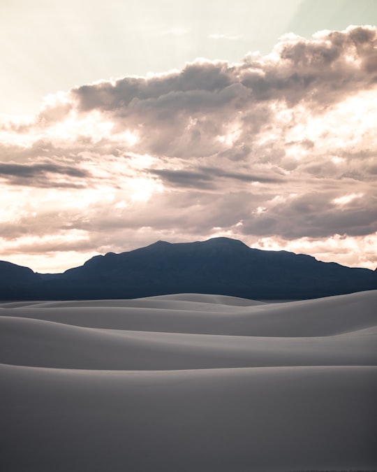 gray clouds above mountains in White Sands United States