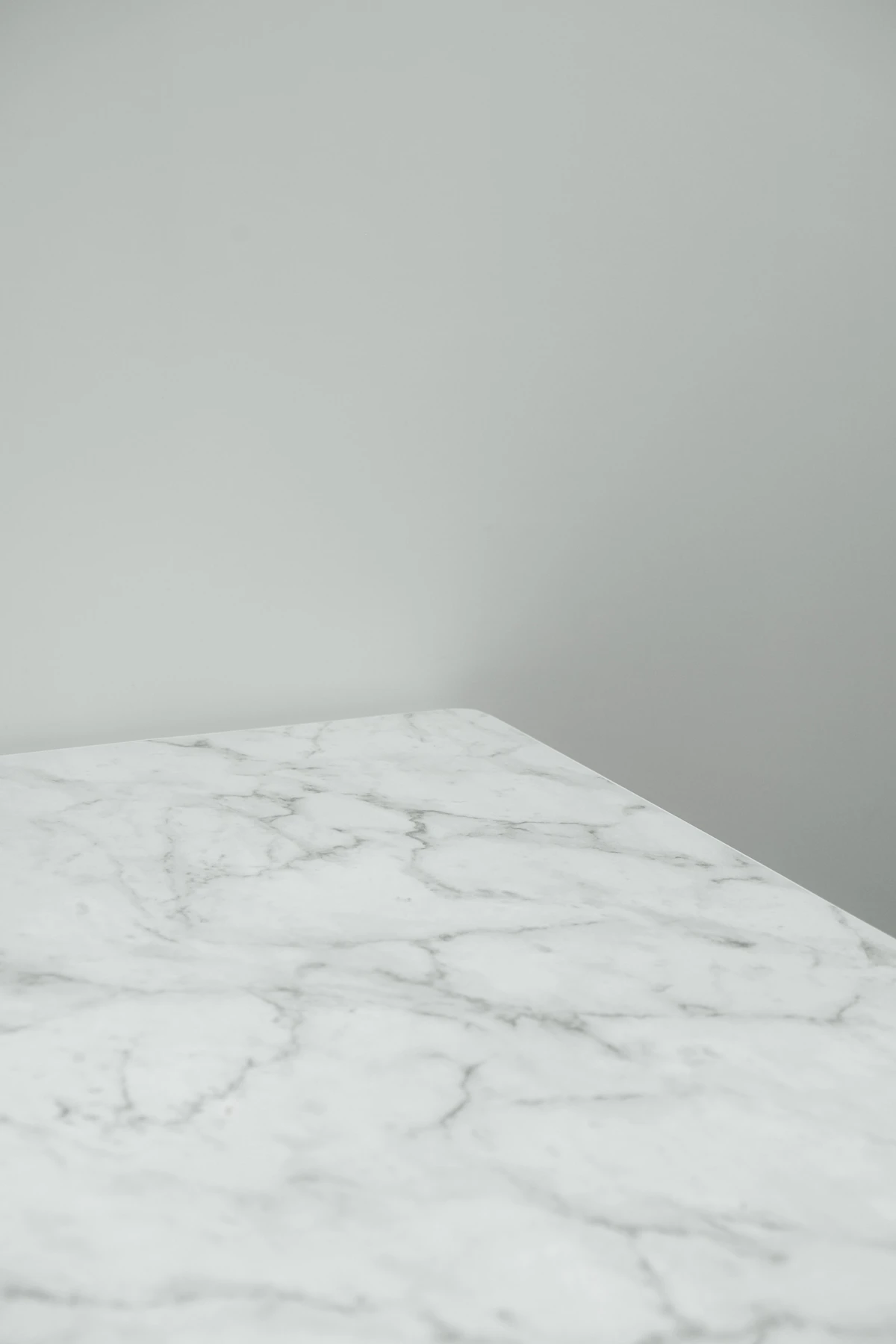 Polished white marble surface