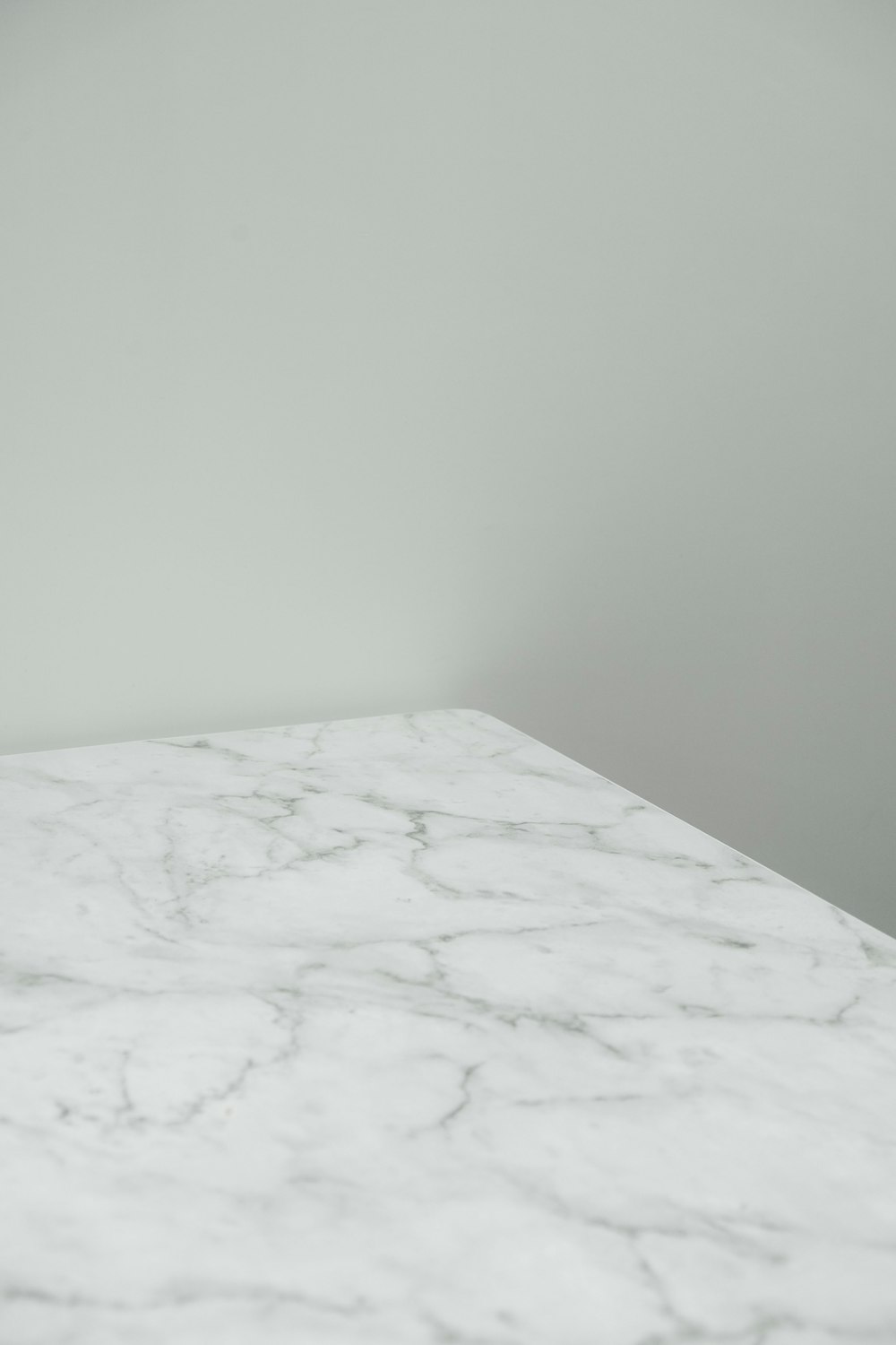 white marble top