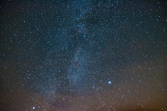 A mystical night sky filled with constellations and glowing numbers interwoven.