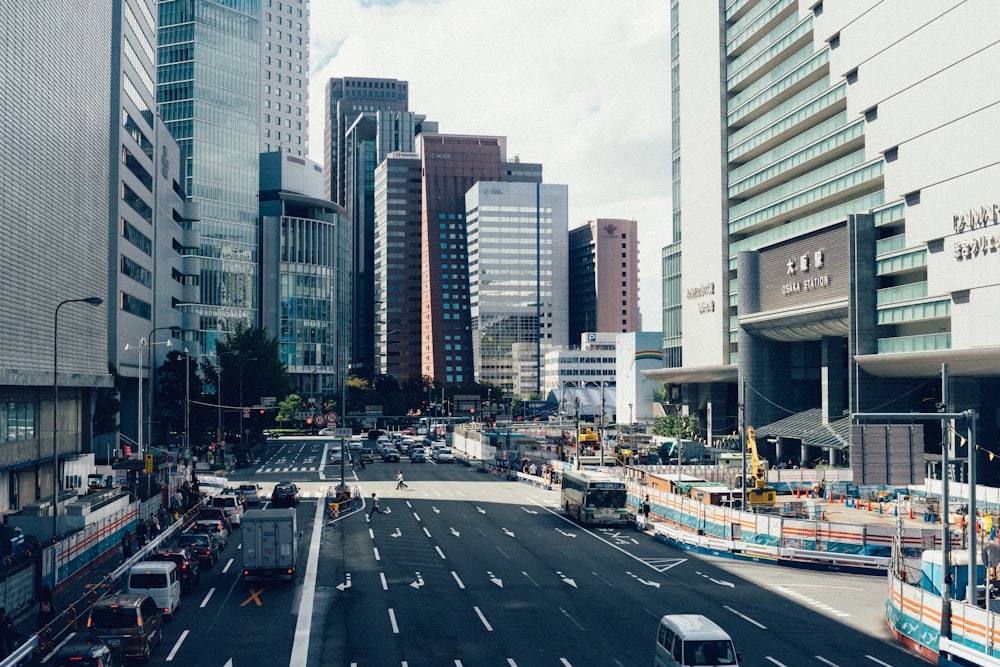 high-rise buildings beside the road