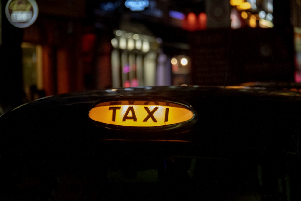 taxi yellow LED signage