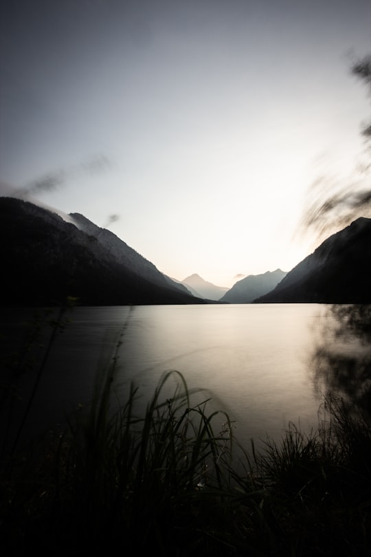 body of water between mountain in Plansee Austria