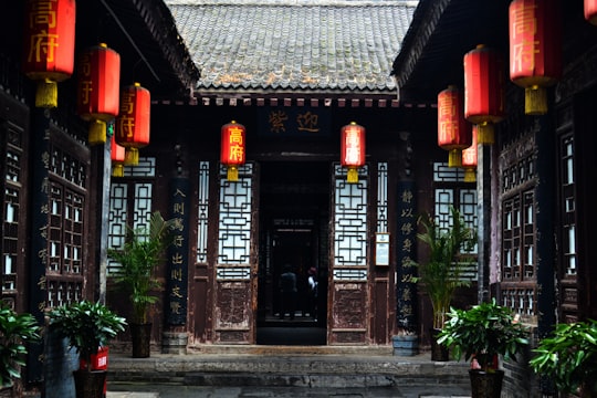 brown wooden house in Xi'an China