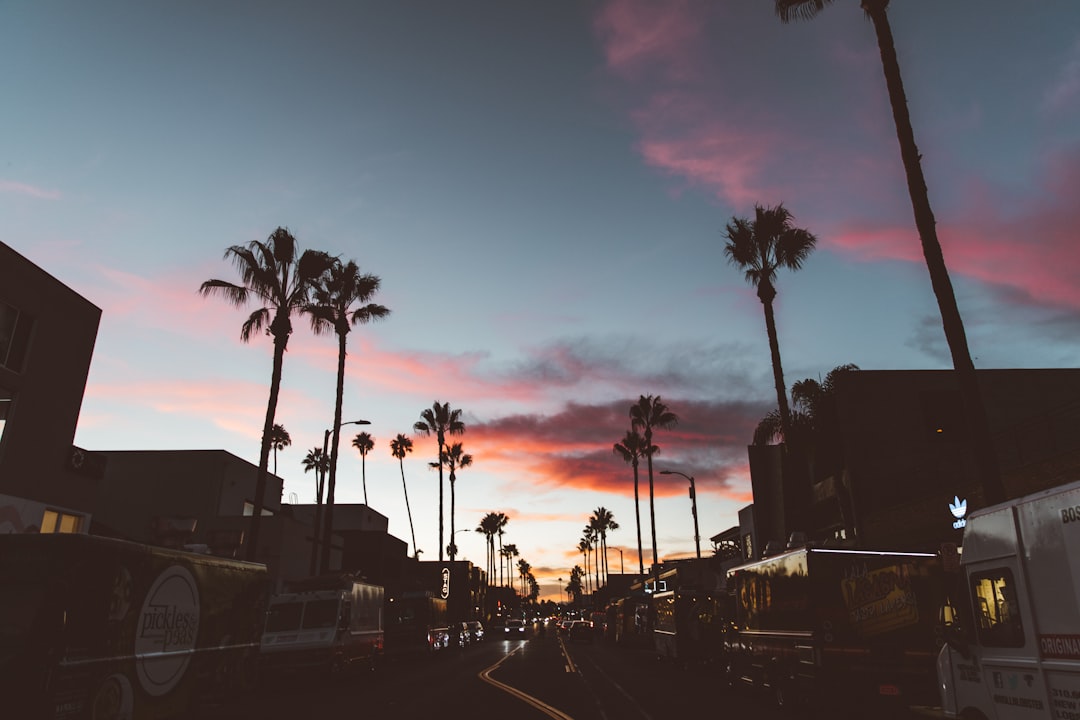 vehicles on road, This is apparently considered the coolest street in America…
