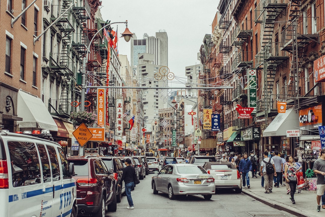 aerial photo of road surrounded by buildings, Chinatown madness.
