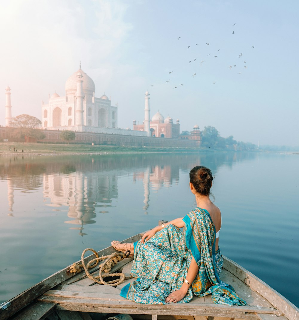 woman in boat