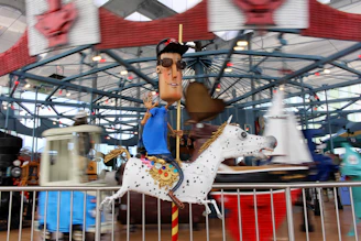 Close-up of a modern carousel slider showing recognizable corporate logos in vibrant colors.