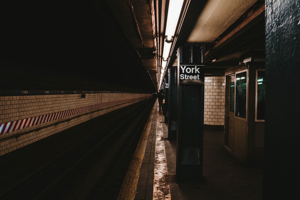 train station with York Street wall sign